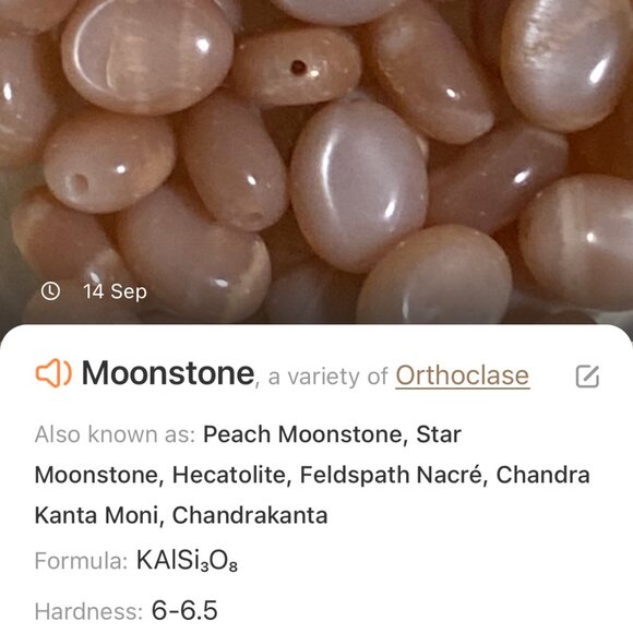 Peach Moonstone Adjustable Choker, Dog Person Paw Print Pendant+Genuine Gemstone - Picture 14 of 15